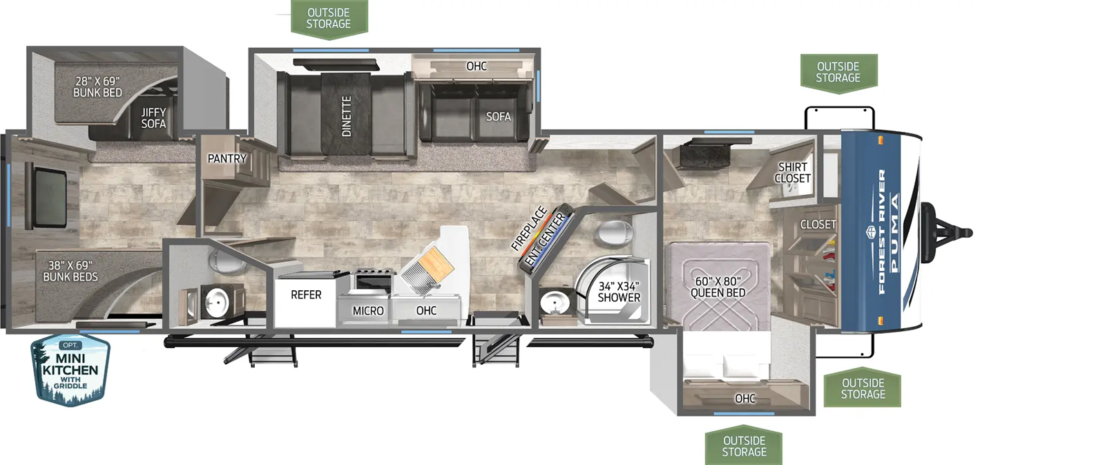 32BHQS Floorplan Image